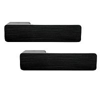 Ручки на розеті M/T Minimal 087567 Cr-K чорний брашований